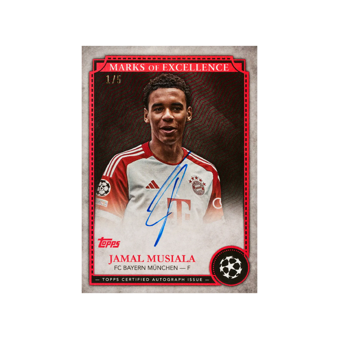 2024-25 Topps Chrome UEFA Club Competitions Jumbo Trading Card Box - Collectible Soccer Cards for Fans & Investors | Perfect for Sports Memorabilia Collections & Fantasy League Enthusiasts