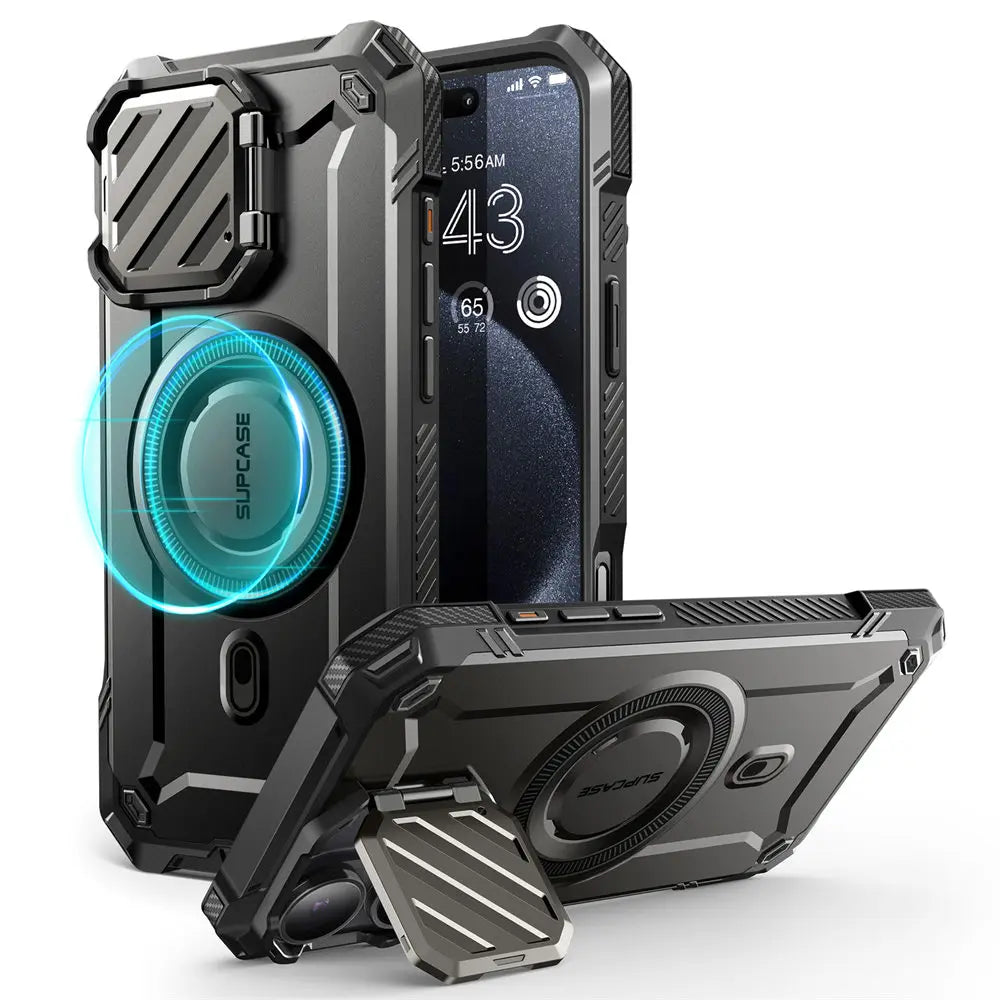 iPhone 16 SUPCASE UB Mag XT Heavy Duty Magnetic Case - Shockproof Protective Cover with Strong Magnetic Mount for Car & Home Use - Perfect for Outdoor Activities, Travel & Daily Protection