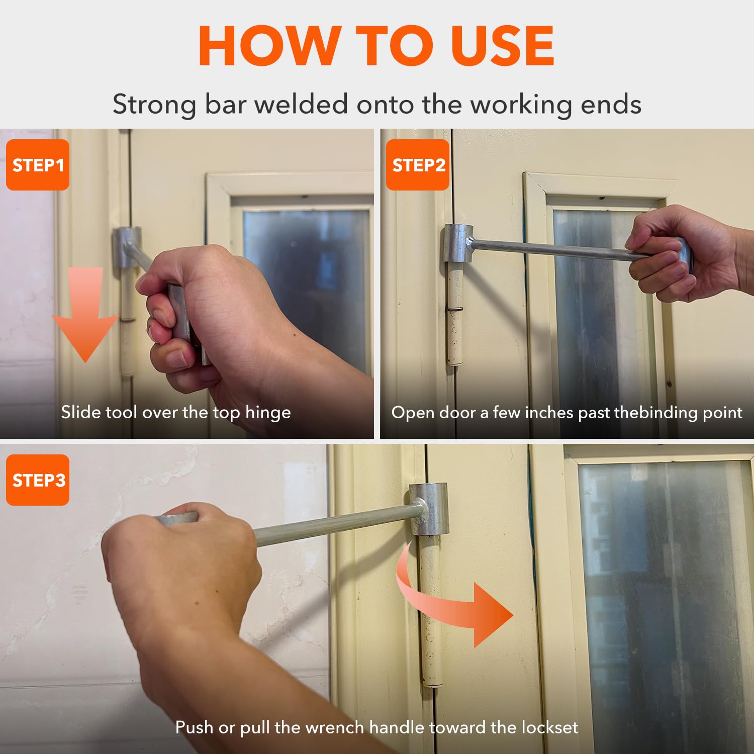 **Door Hinge Adjustment Tool Kit - Hinges Gap Adjusting Wrench for Repairing Various Door Hinge Gaps - Perfect for Home, Office & Garage Door Maintenance**