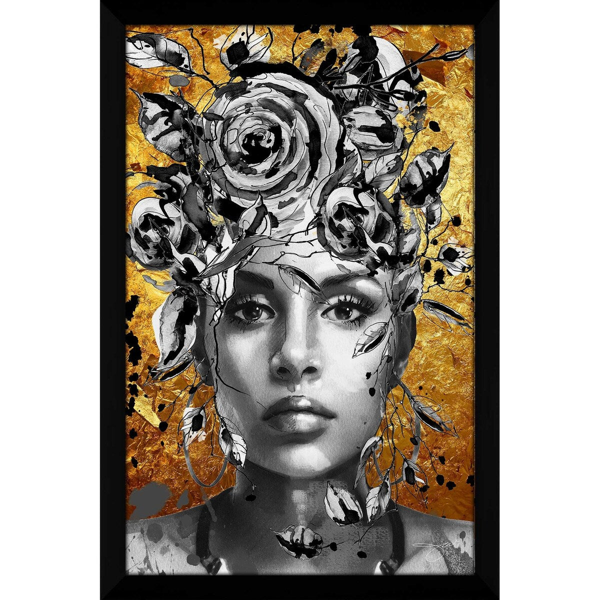 Jodi Print Afrique Model 8 Acrylic Wall Art - Modern African Home Decor for Living Room, Bedroom & Office