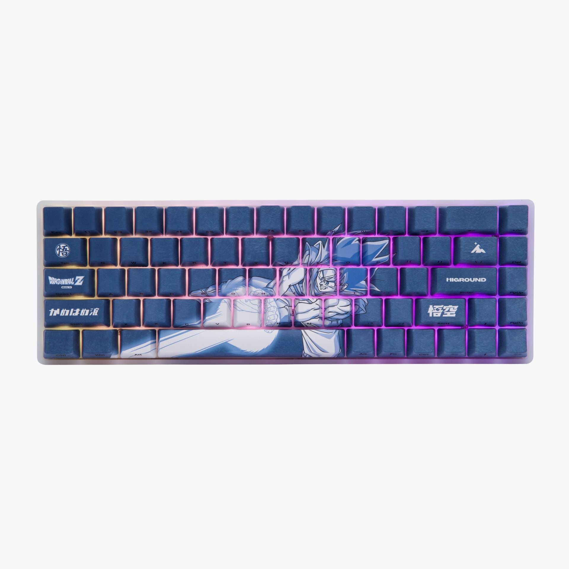 DBZ x HG Basecamp 65 Mechanical Keyboard - Goku Themed Custom Gaming Keyboard with RGB Backlight | Perfect for Anime Fans, Esports & Office Work