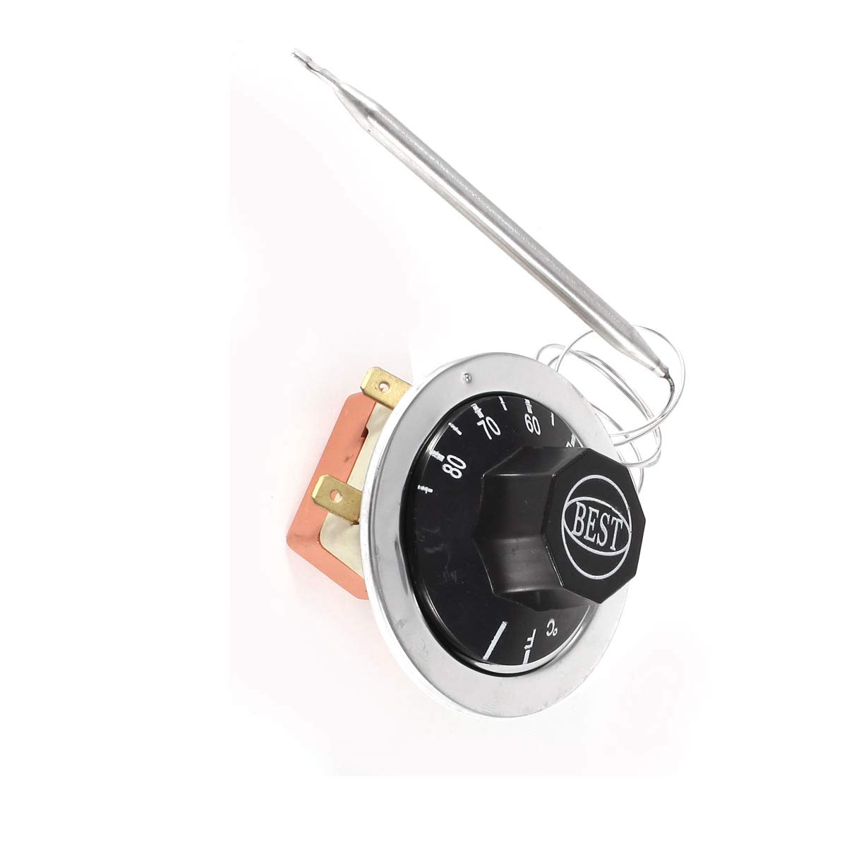 30-80 Degree Adjustable Thermostat & Accessories - Temperature Controller for HVAC, Refrigerators & Home Appliances - Capillary Thermostat for Precise Climate Control