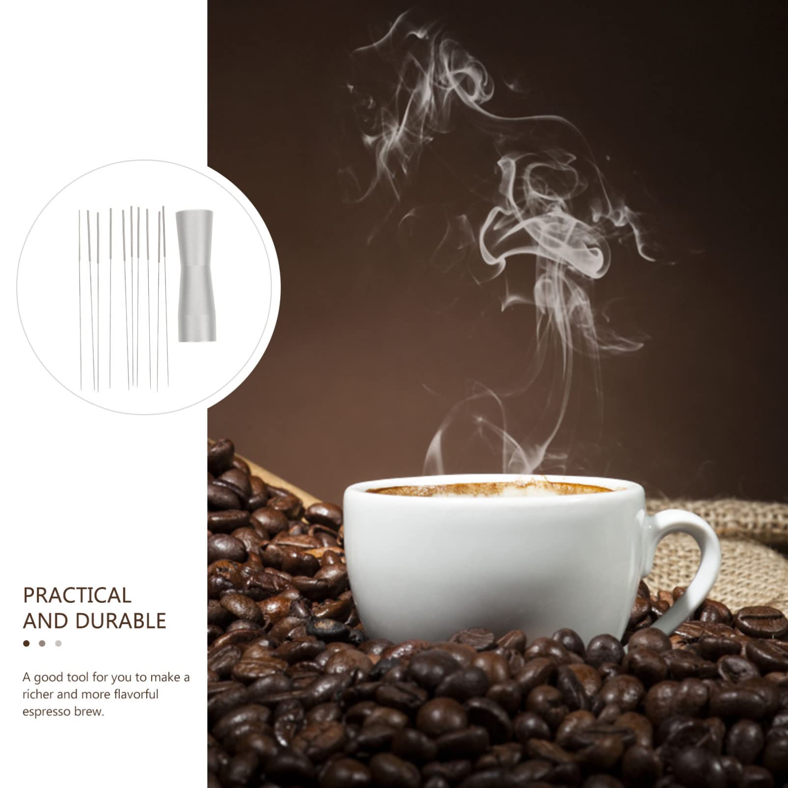 Premium Coffee Stirrers & Espresso Whisk - Barista Tools for Coffee Shops, Cafes & Home Brewing - Durable Stainless Steel Coffee Needle Stirrer & Mixing Tool for Perfect Espresso & Latte Art