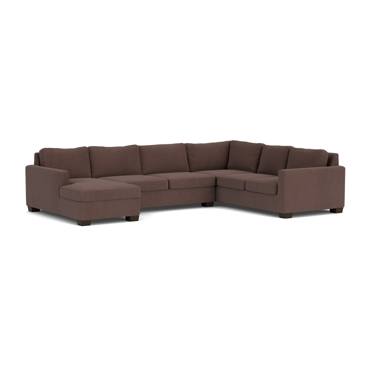 Track 141 Corner Sectional Sofa with Full Sleeper and Left Chaise - Modern L-Shaped Couch for Living Room, Home Theater & Small Spaces