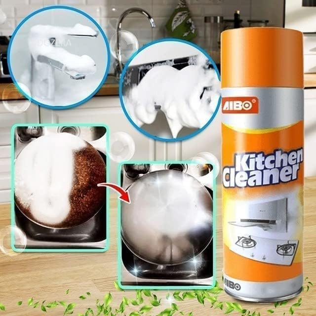 **WEXUS Heavy-Duty Kitchen Cleaner Foam Spray – Powerful Degreaser for Exhaust Fan, Stove, Oven & Appliances | Multi-Purpose Stain & Grease Remover (500ml) – Ideal for Deep Cleaning Kitchens, Restaurants & BBQ Grills**