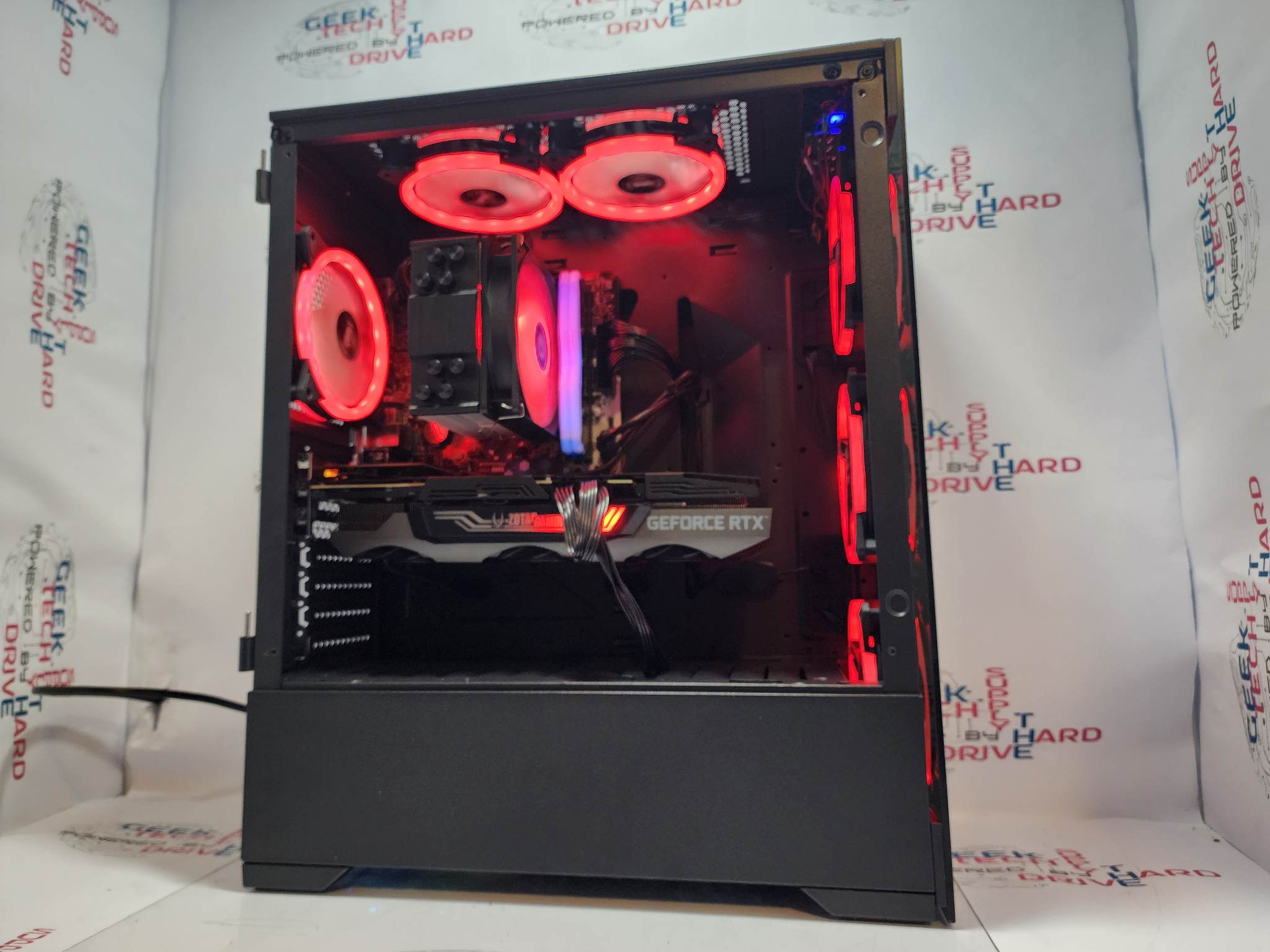 Custom Gaming Desktop PC - AMD Ryzen 5 5600G, NVIDIA RTX 3080, 16GB DDR4 RAM, 256GB SSD + 1TB HDD, Windows 11 - Perfect for 4K Gaming, Streaming & Content Creation