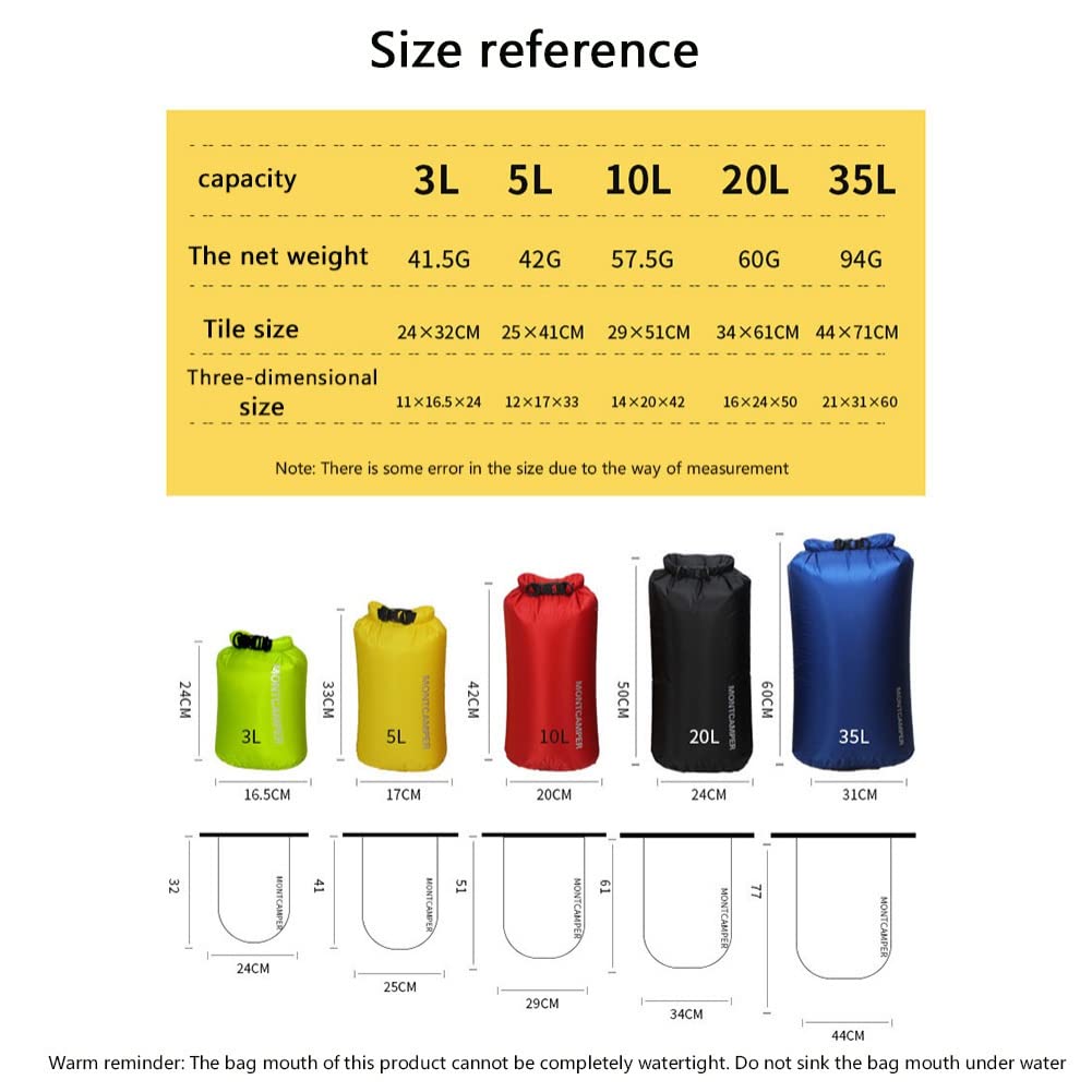 Ochine Waterproof Dry Bag for Travel, Swimming & Camping - Lightweight & Compact