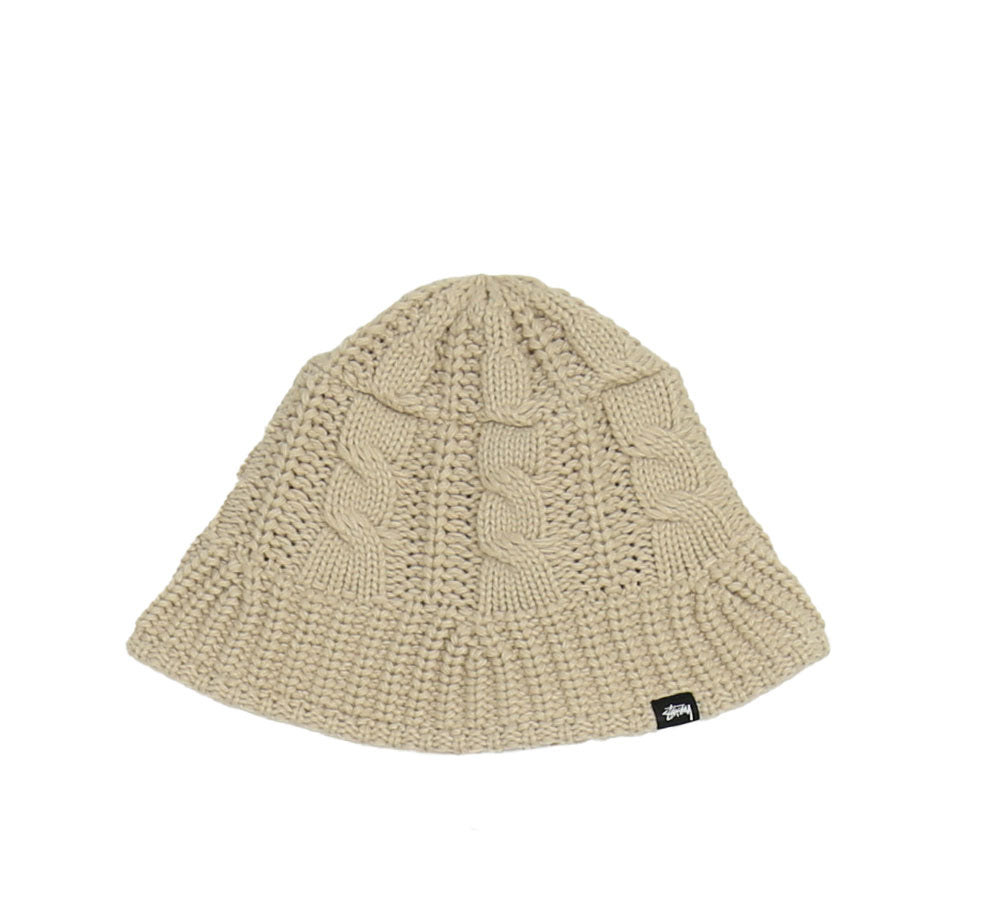 Chunky Cable Knit Bucket Hat for Women - Soft Wool Winter Beanie with Brim - Perfect for Outdoor Activities, Hiking, and Casual Fashion