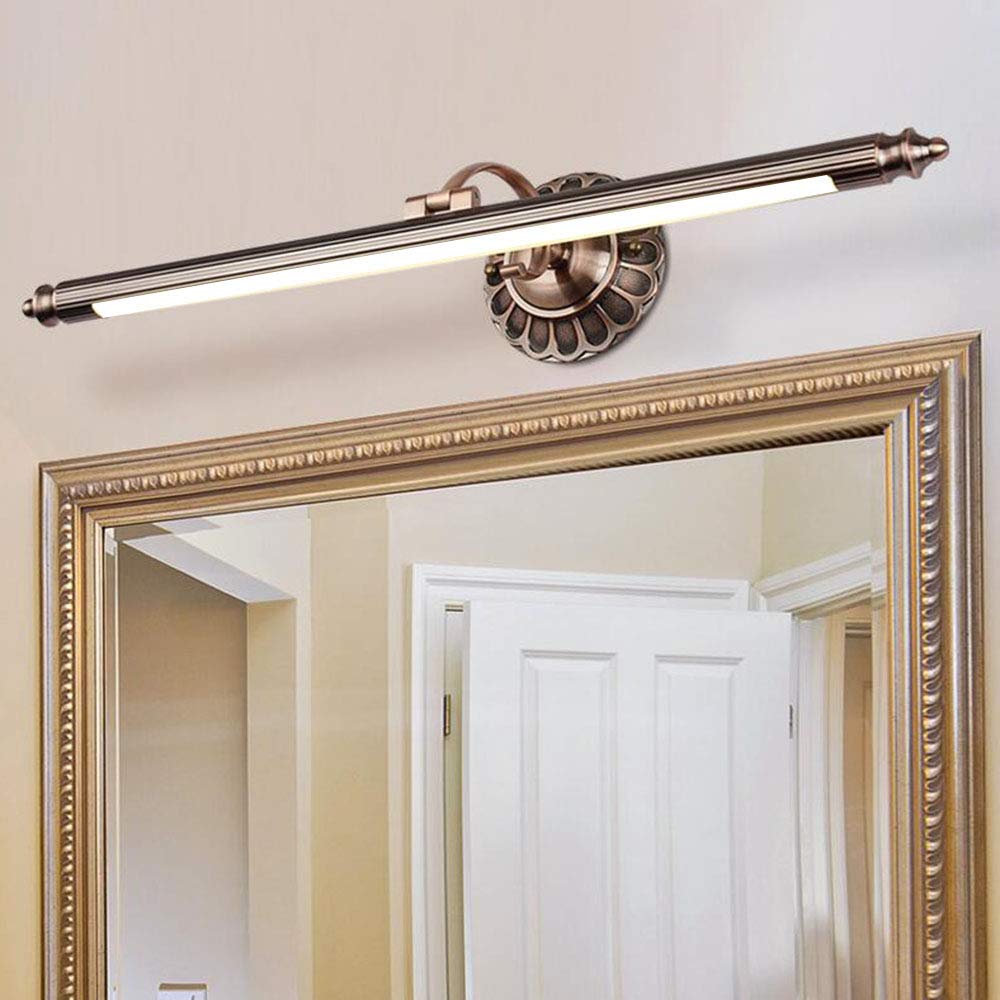 Modern Retro LED Bathroom Vanity Lights - 8W/50cm White Makeup Mirror Lighting Fixtures for Wall Mounted Vanity - Perfect for Home Bathroom, Dressing Room & Salon Makeup Area