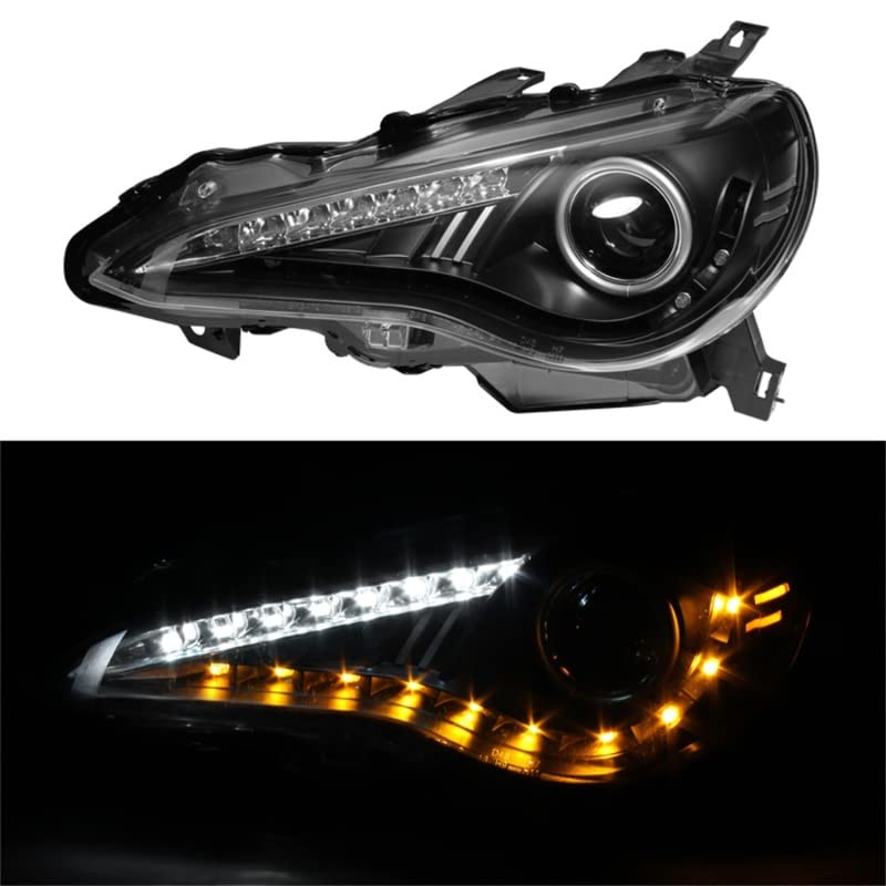 Spyder Auto 5075475 Projector Style Headlights - Black/Clear - High Performance LED Headlights for Improved Night Visibility - Perfect for Jeep Wrangler & Off-Road Adventures
