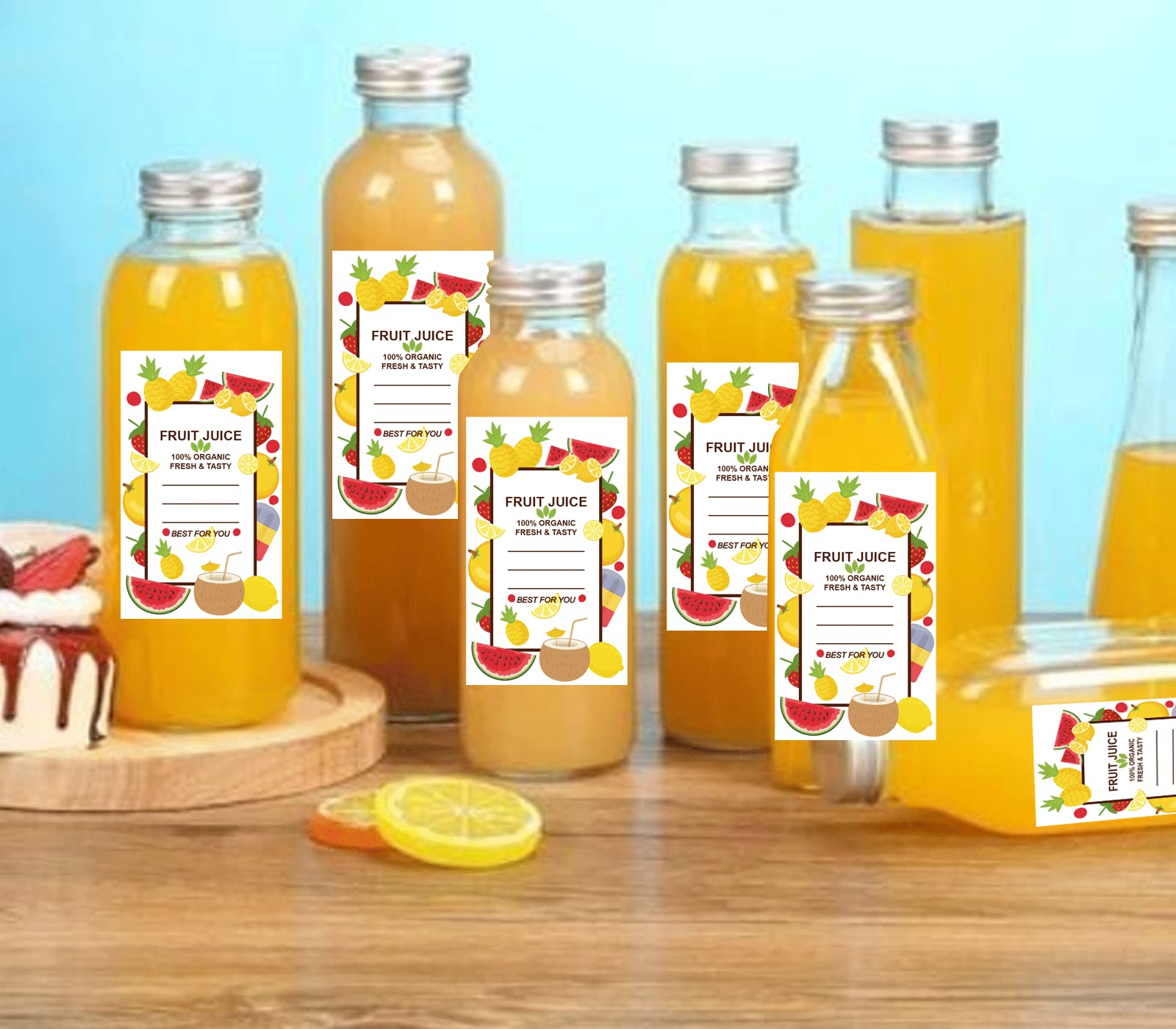 Waterproof Plastic Bottle Labels & Stickers - 1.5