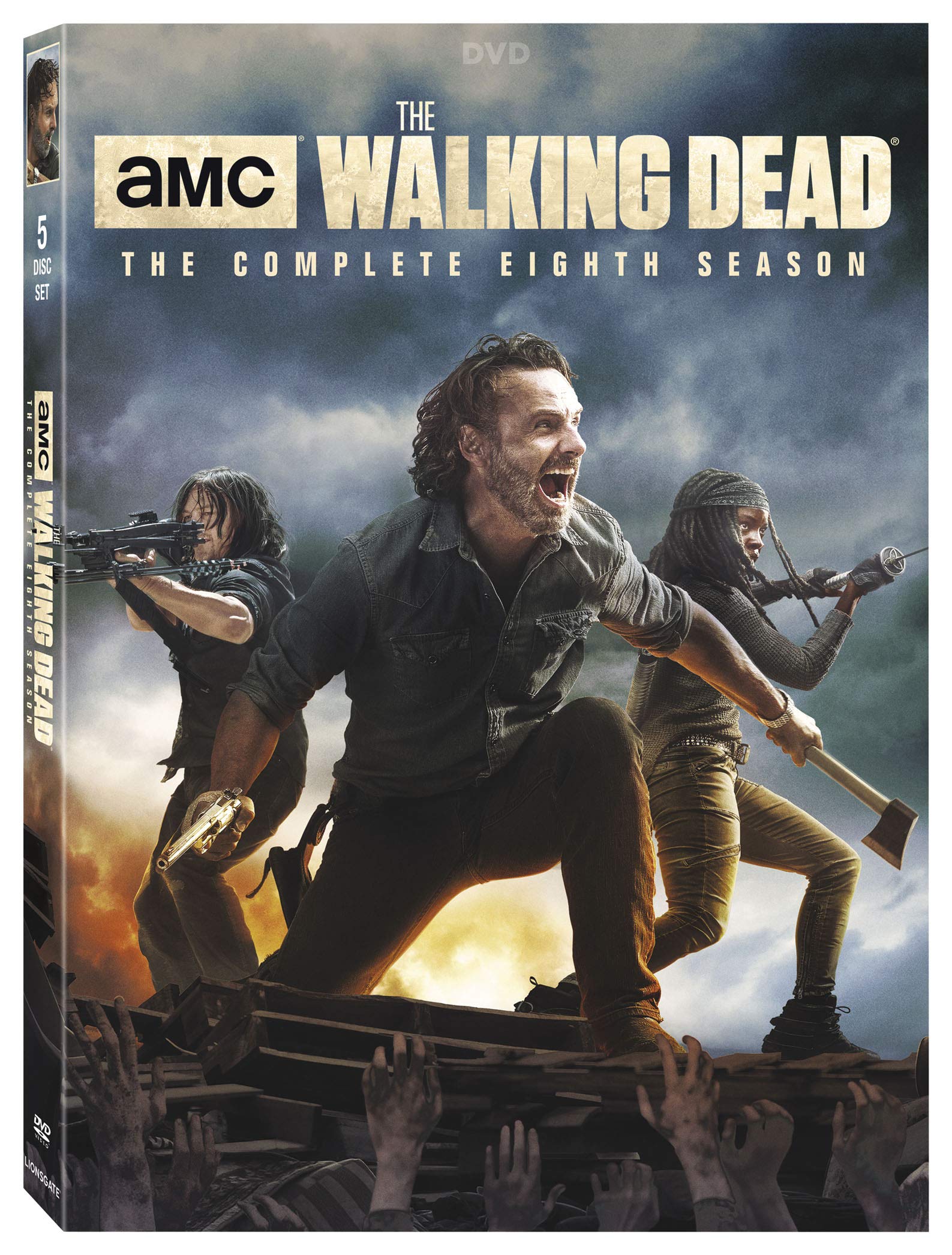 The Walking Dead: Season 8 DVD Box Set - Complete Episodes, Bonus Features | Perfect for Zombie Apocalypse Fans & TV Show Collectors | Great for Movie Nights & Gift Giving