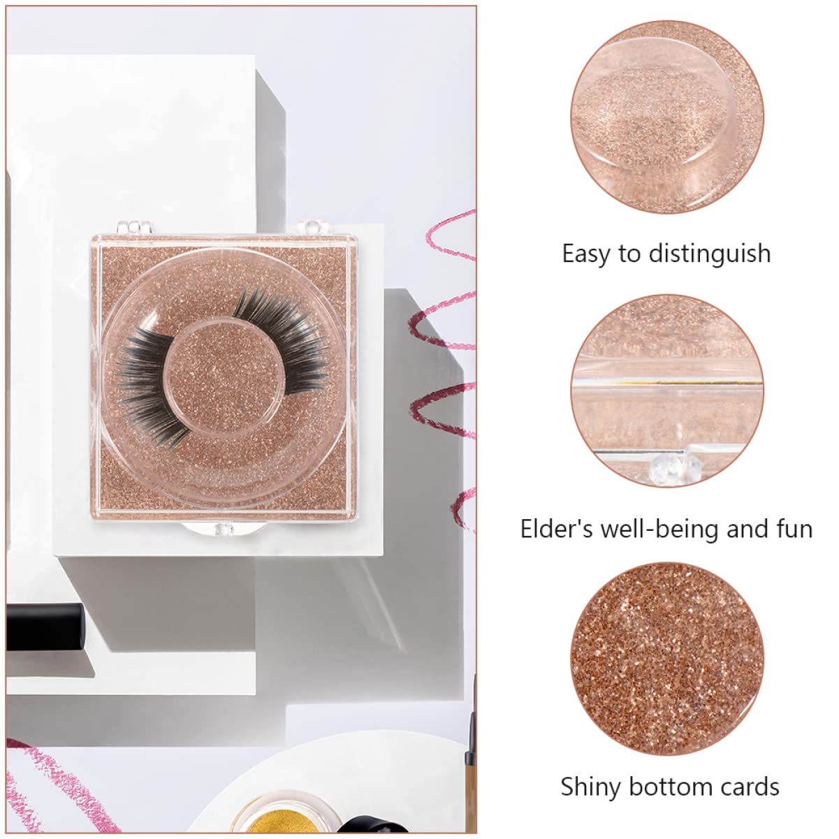 Professional Eyelash Storage Case - Durable Plastic Lash Box for Salon & Home Use | Perfect for Eyelash Extensions, False Lashes & Makeup Organization