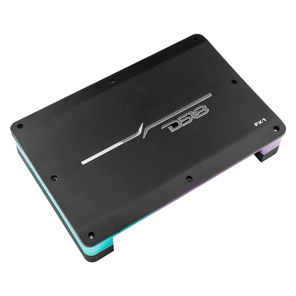 1 Channel Monoblock Class D Amplifier 900W RMS @ 1 Ohm - Flush/Surface Mount with Acrylic Cover for Car Audio Custom Installation - Perfect for Subwoofers and Bass Systems