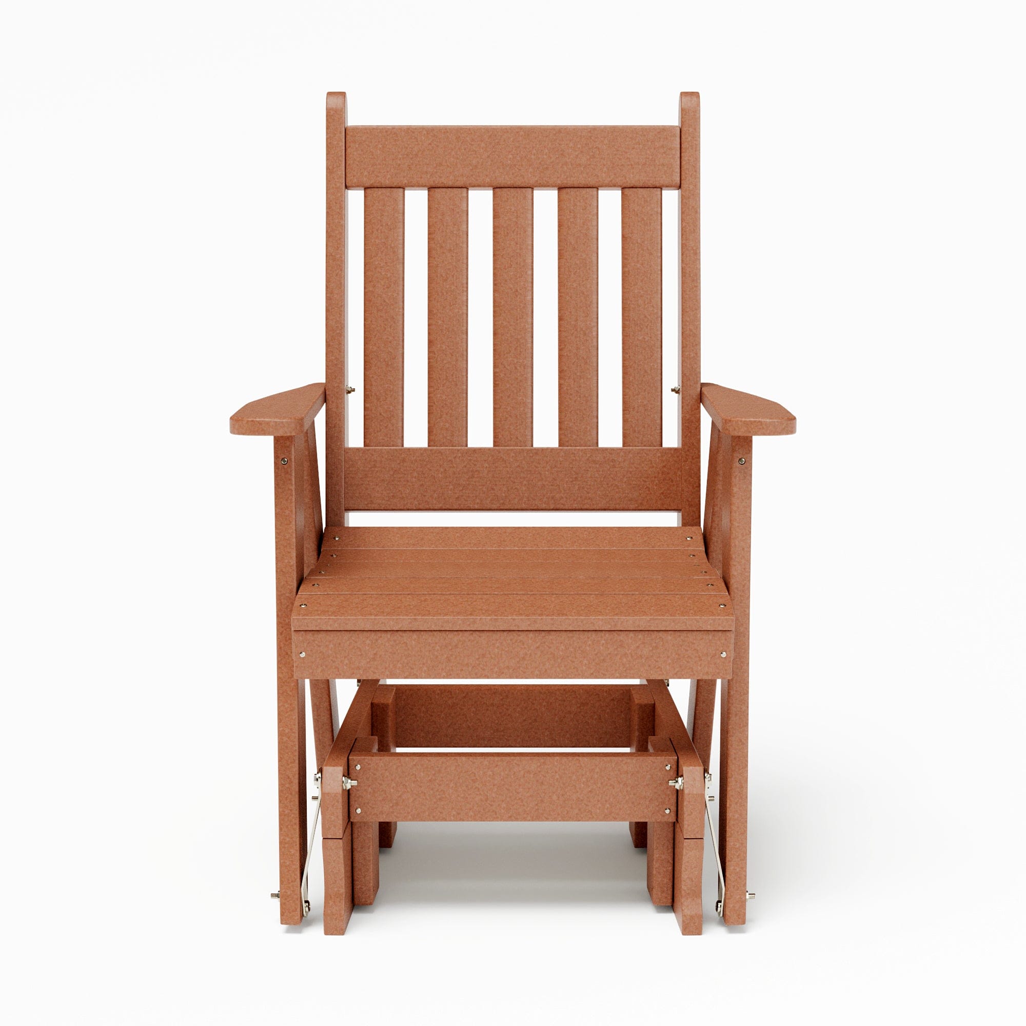 Keystone Amish Co. Franklin Recycled Plastic Glider Chair - Outdoor Rocking Chair for Patio, Garden & Porch - Eco-Friendly & Weather Resistant - Perfect for Relaxing & Lounging