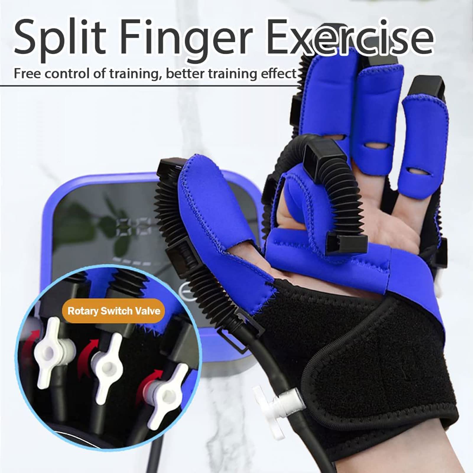 Rehabilitation Robot Gloves for Finger Training & Hand Therapy - Stroke Recovery Finger Orthosis & Functional Hand Splint - Right Hand (Size L) - Ideal for Post-Stroke Exercises & Hand Dysfunction Rehabilitation at Home