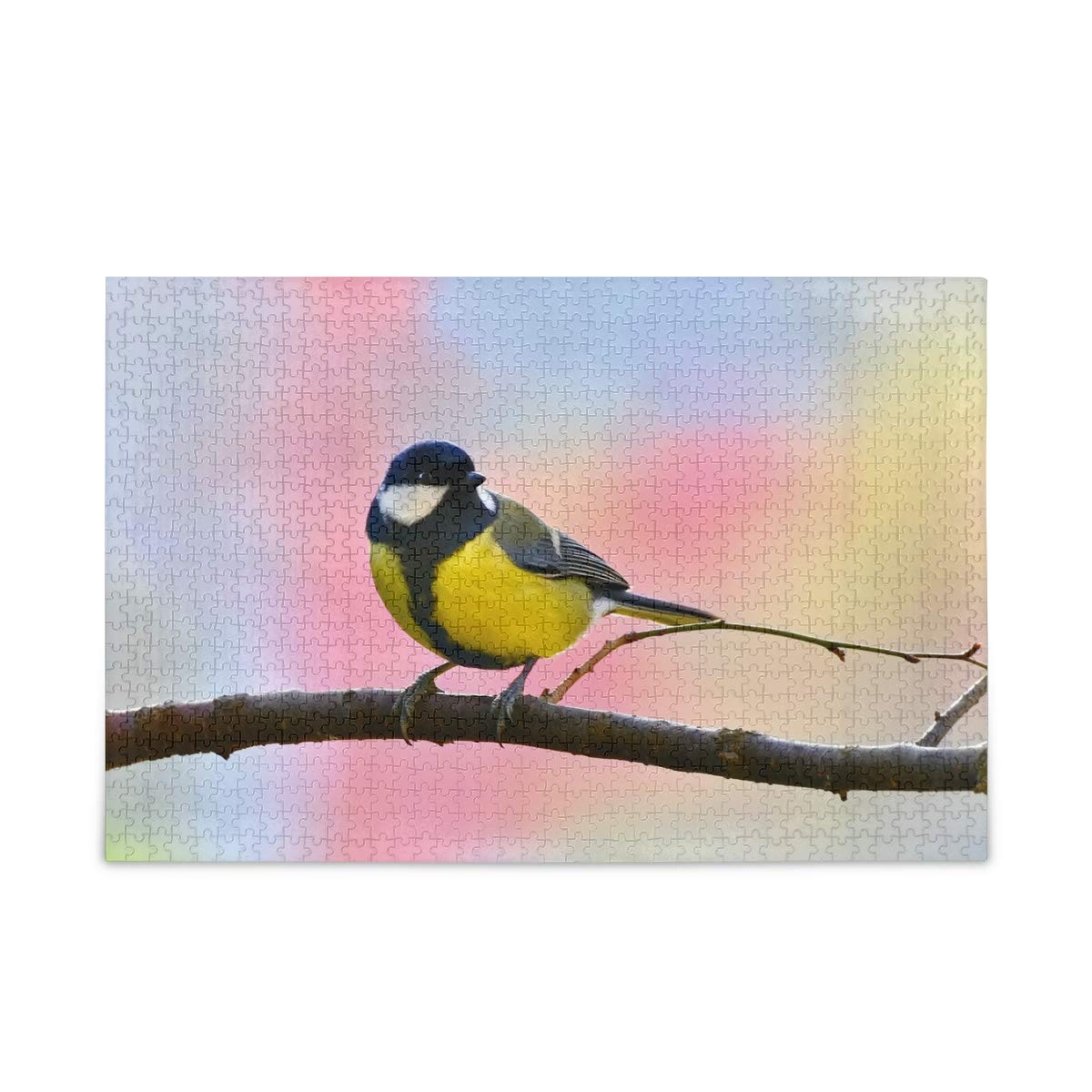 1000 Piece Jigsaw Puzzle for Adults & Kids - Calm Bird Wooden Puzzle with Storage Bag, Fun Family Game & Brain Teaser for Relaxation, Stress Relief & Home Decor