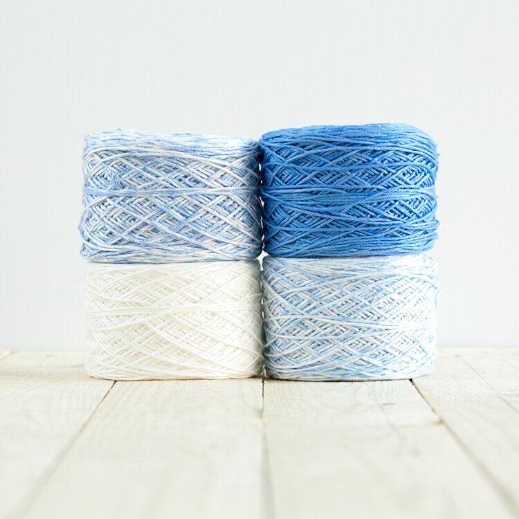 Baby Bloom Gradient Yarn Baby Blanket Kit - DIY Crochet Blanket for Newborns, Soft Handmade Knitting Set for Nursery, Baby Shower Gift & Cozy Nursery Decor