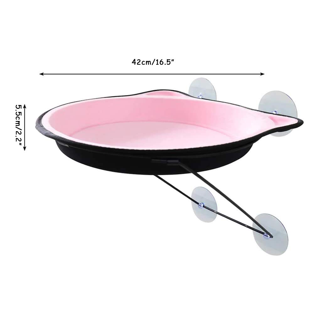 Cat Window Hammock with Suction Cups - Space Saving Hanging Bed for Cats Up to 33 lbs - 360° Sunbath Perch & Cozy Resting Seat - Perfect for Sunny Windows & Indoor Cat Lounging