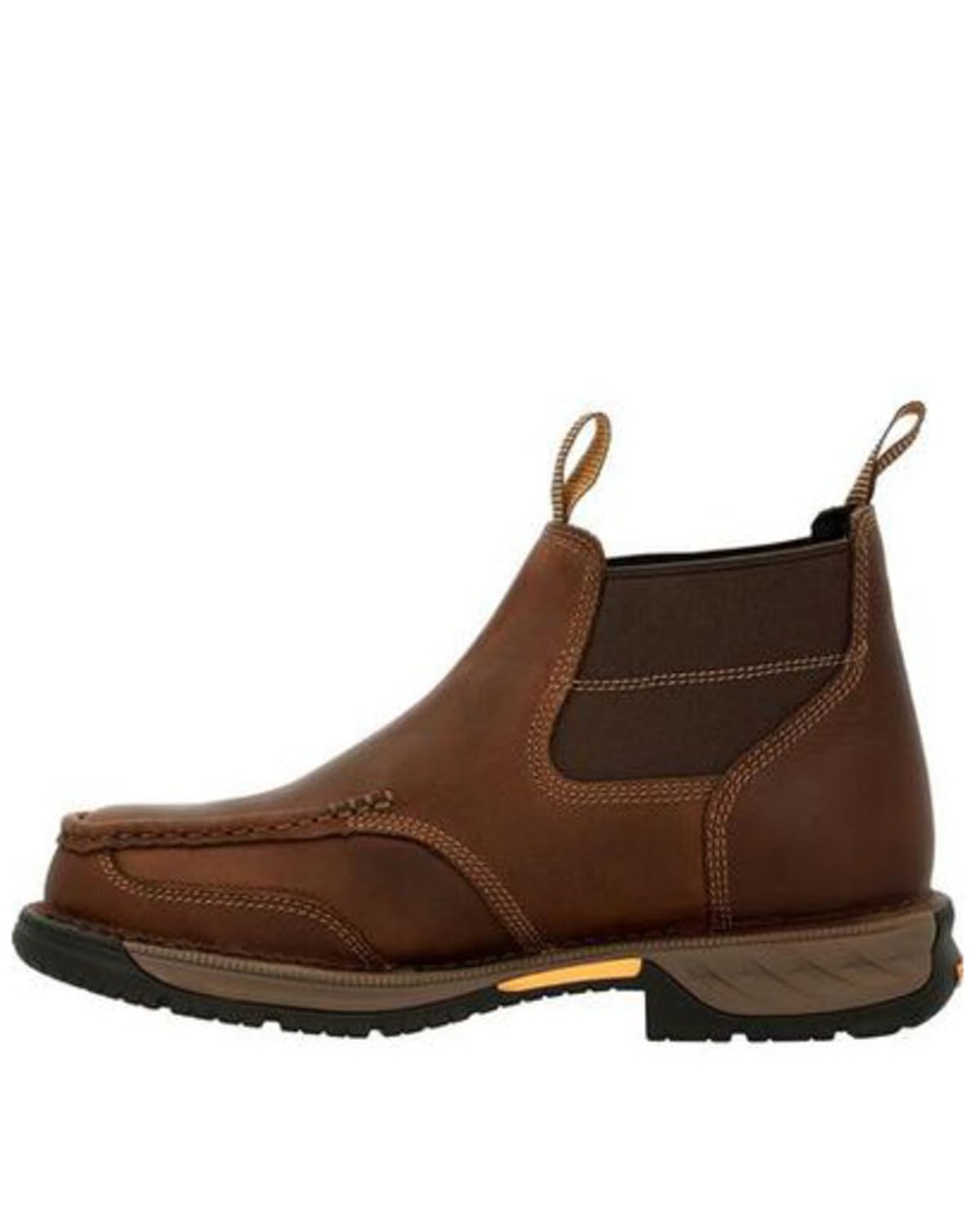 Georgia Boot Men's Athens 360 Chelsea Work Boots - Waterproof Leather Slip-Resistant Shoes for Construction & Outdoor Work