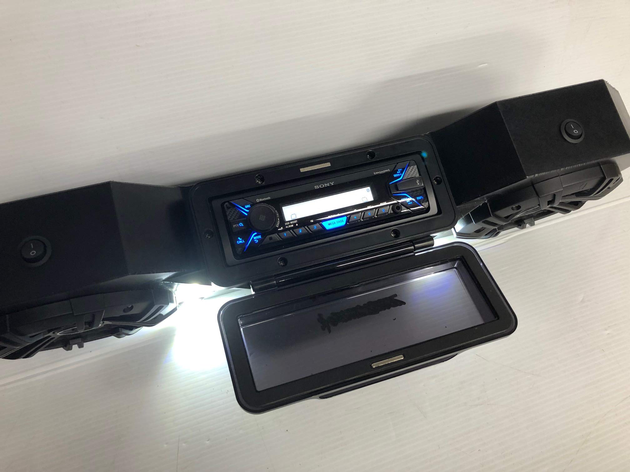 Galena Universal Bluetooth Sound Bar - Stereo Speakers for UTV, Golf Cart & Outdoor Adventures | Waterproof & Weatherproof Audio System