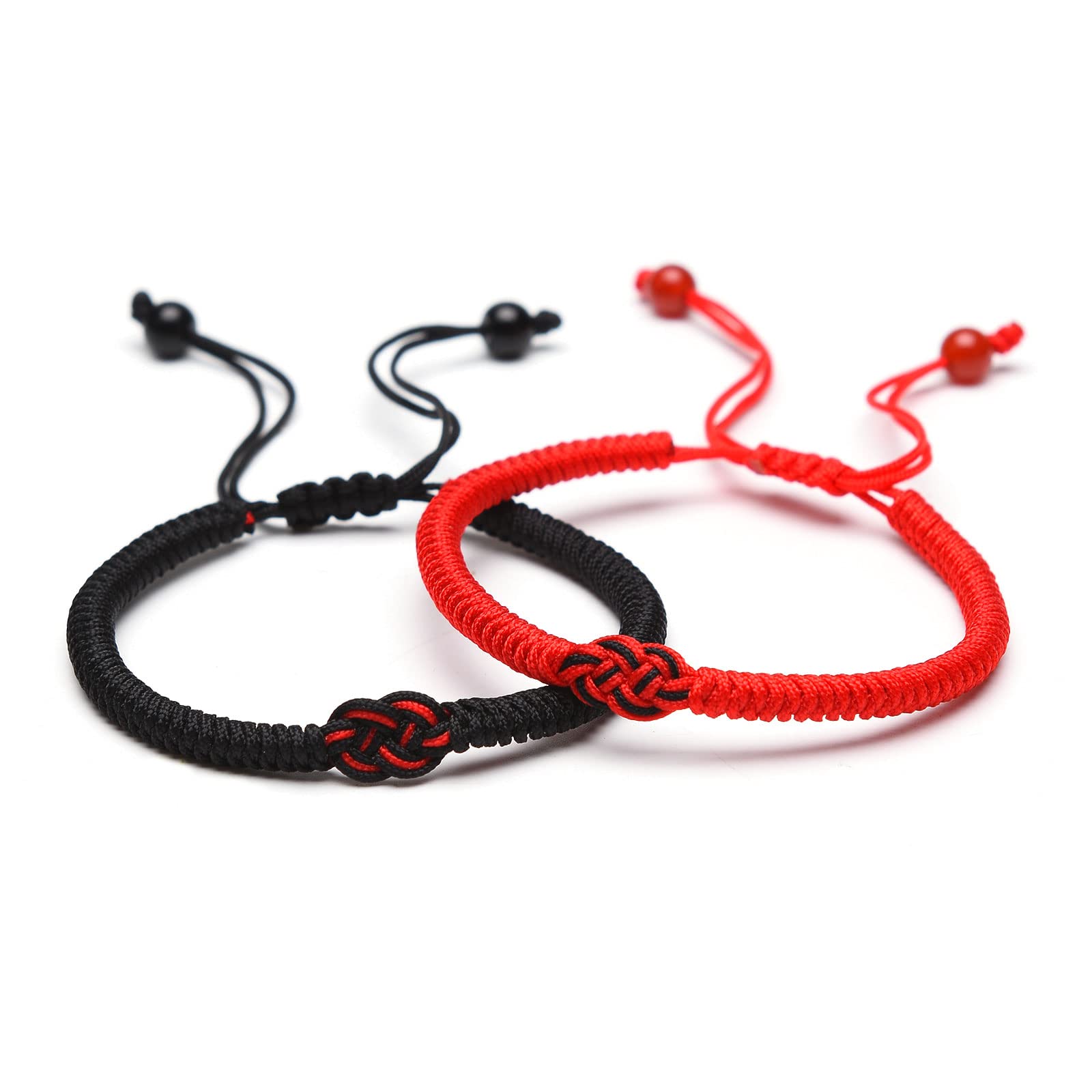 Matching Couple Bracelets for Him and Her - Best Friendship & Romantic Gifts for Birthday, Anniversary - Red String of Fate Soulmate Bracelets for Boyfriend, Girlfriend, Wife - Perfect for Date Nights, Valentine's Day & Long Distance Relationships