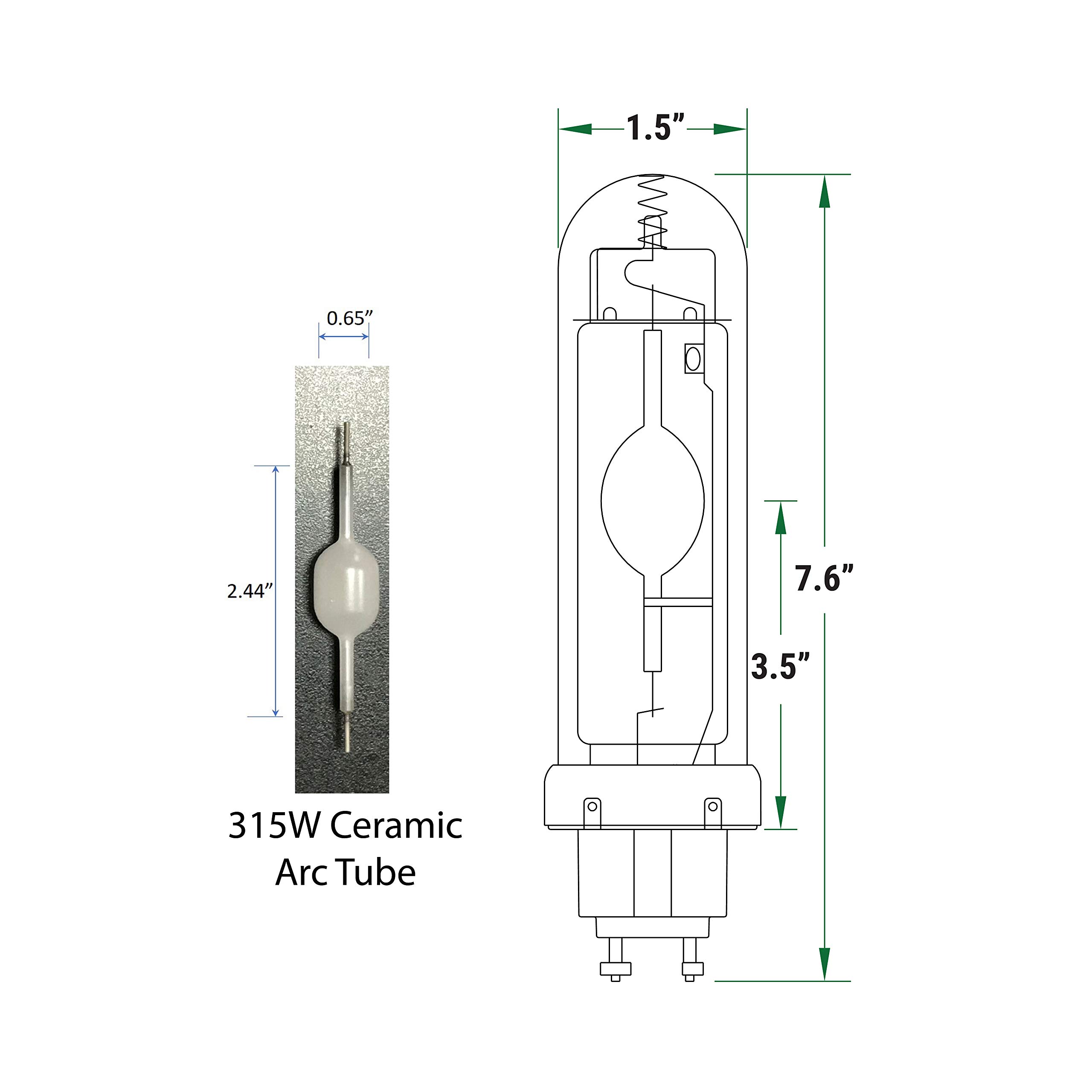 Premium Horticulture Ceramic Metal Halide Grow Light Bulb - High Efficiency Plant Growth Lamp for Indoor Gardening, Hydroponics, Greenhouse & Commercial Grow Operations