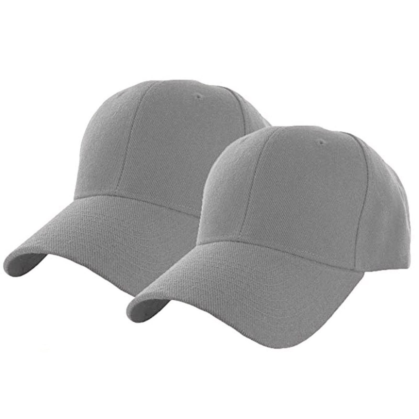 Men's Summer Baseball Cap 2-Pack - Solid Color Olive Outdoor Sports Hat for Casual Wear, Hiking, Running & Daily Sun Protection
