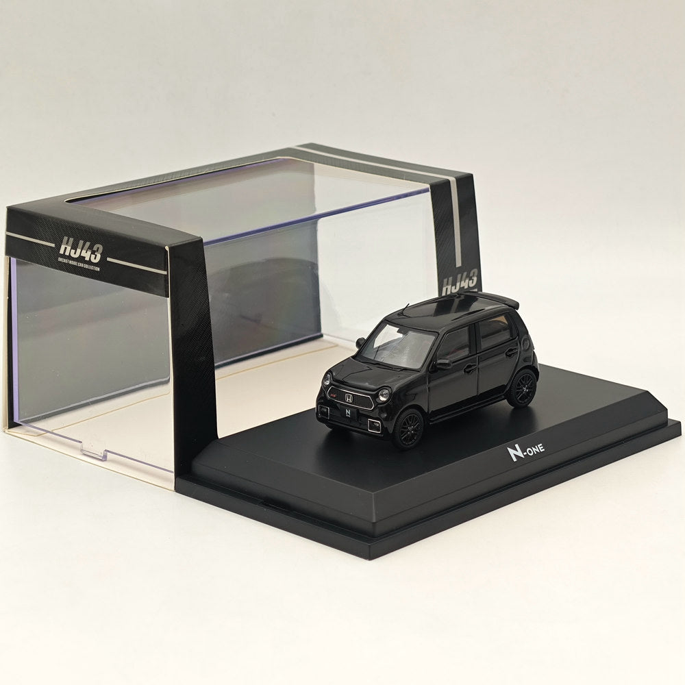 1/43 Scale Honda N ONE RS Crystal Black Pearl Diecast Model Car - Limited Edition Collectible for Car Enthusiasts & Hobbyists | Perfect for Display, Gifts & Model Car Collections