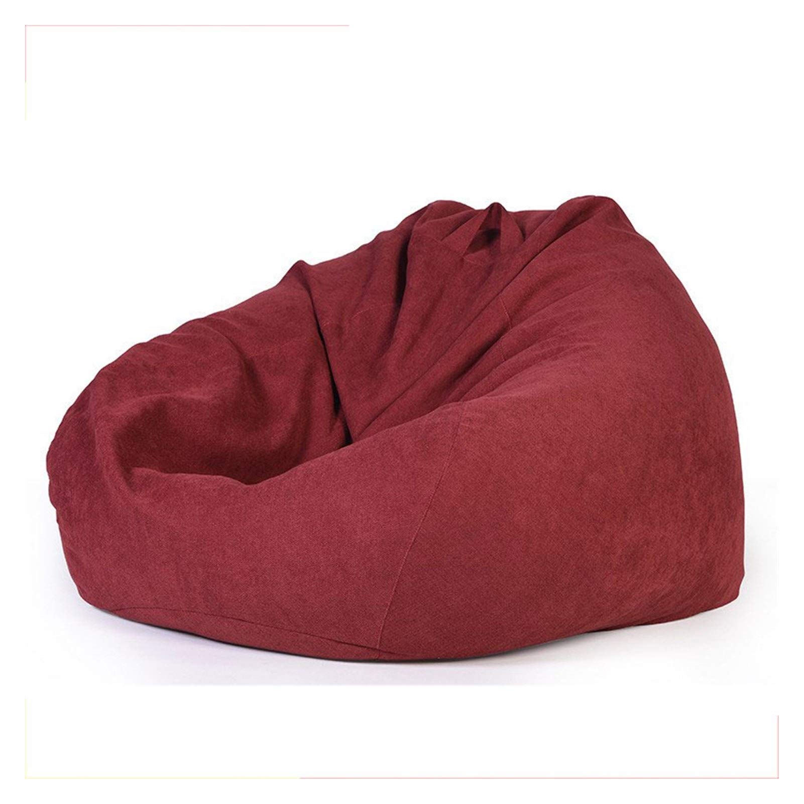 RKRLJX Kids Bean Bag Chair - Red 48x48 Inches - Soft & Comfortable Alternative Seating for Children's Room, Classroom, Daycare, Library - Perfect for Reading, Gaming, Relaxing & Nap Time - Durable Fabric & Lightweight Design