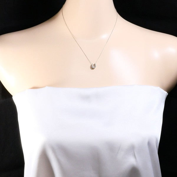 18K White Gold Diamond Necklace for Women - Elegant Pendant Jewelry Gift for Anniversary, Wedding & Special Occasions