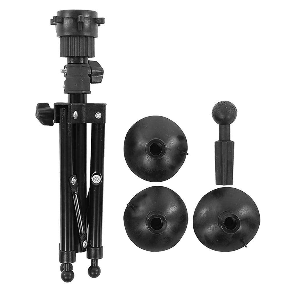 Adjustable Metal Mannequin Tripod Stand - Black Wig Holder for Hair Styling & Salon Training | Perfect for Hairstyling Practice, Wig Display, and Beauty School Education