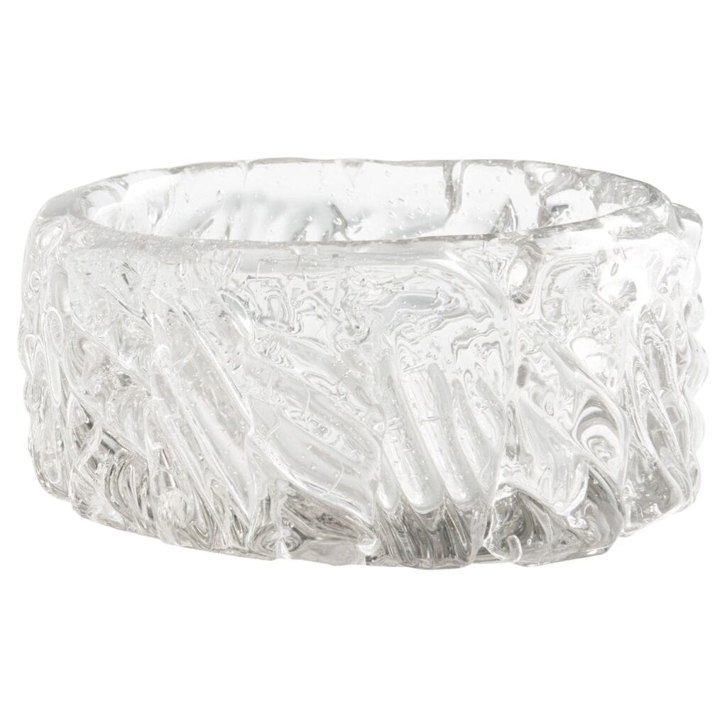 Cyan Design 11491 Clear Glass Bowl - Small Decorative Serving Bowl for Salads, Desserts & Centerpieces - Perfect for Dining, Entertaining & Home Decor