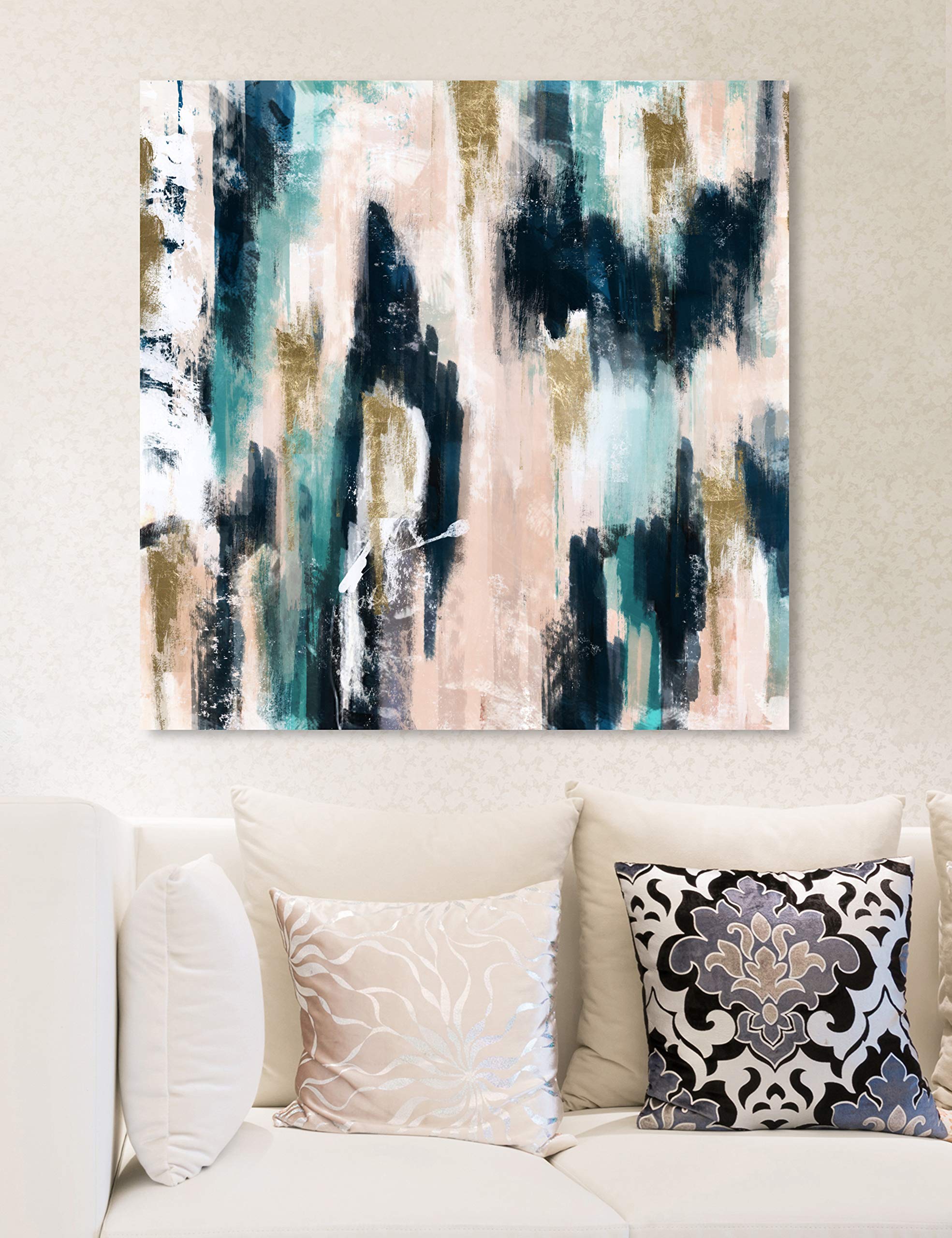 Abstract Wall Art Canvas Print 'Linear Movement' by Oliver Gal – 24