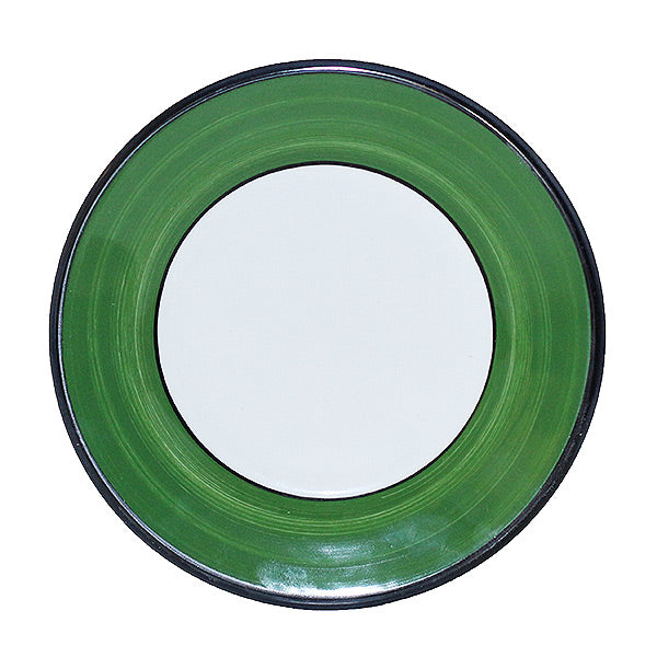 Elegant White & Green Dessert Plates with Holiday Spree Pattern - Perfect for Christmas Parties, Thanksgiving Desserts & Seasonal Table Decor