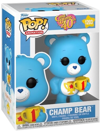 Care Bears 40th Anniversary Champ Bear #1203 - Limited Edition Collectible Plush Toy for Kids & Fans - Perfect for Birthday Gifts, Room Decor, and Nostalgic Collections
