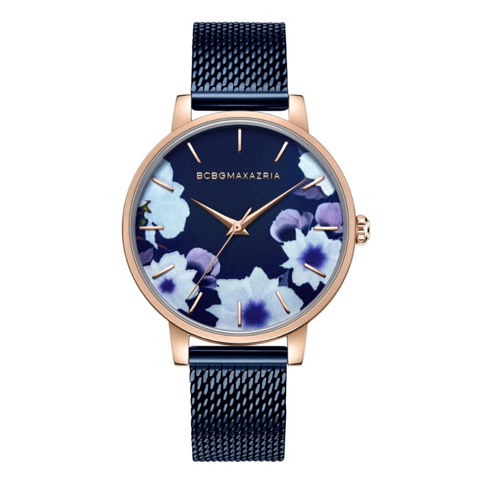 BCBGMAXAZRIA BAWLG2133202 Women's Mesh Strap Watch - Elegant & Stylish for Everyday Wear, Office & Special Occasions
