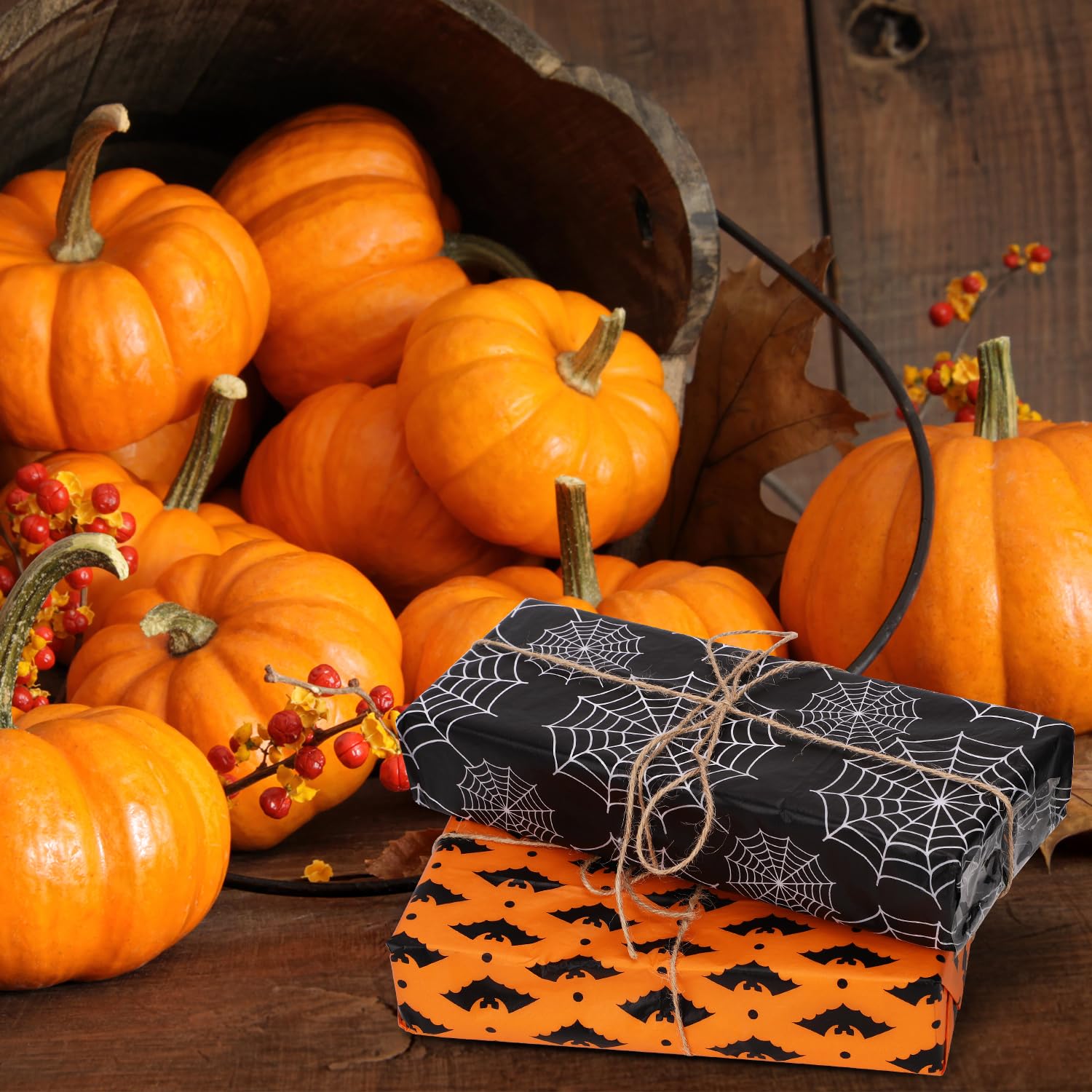 30 Sheets Halloween Gift Wrapping Tissue Paper - 5 Unique Designs for Party Decorations, Gifts & Crafts | Perfect for Halloween Party Favors, Gift Bags & DIY Decor