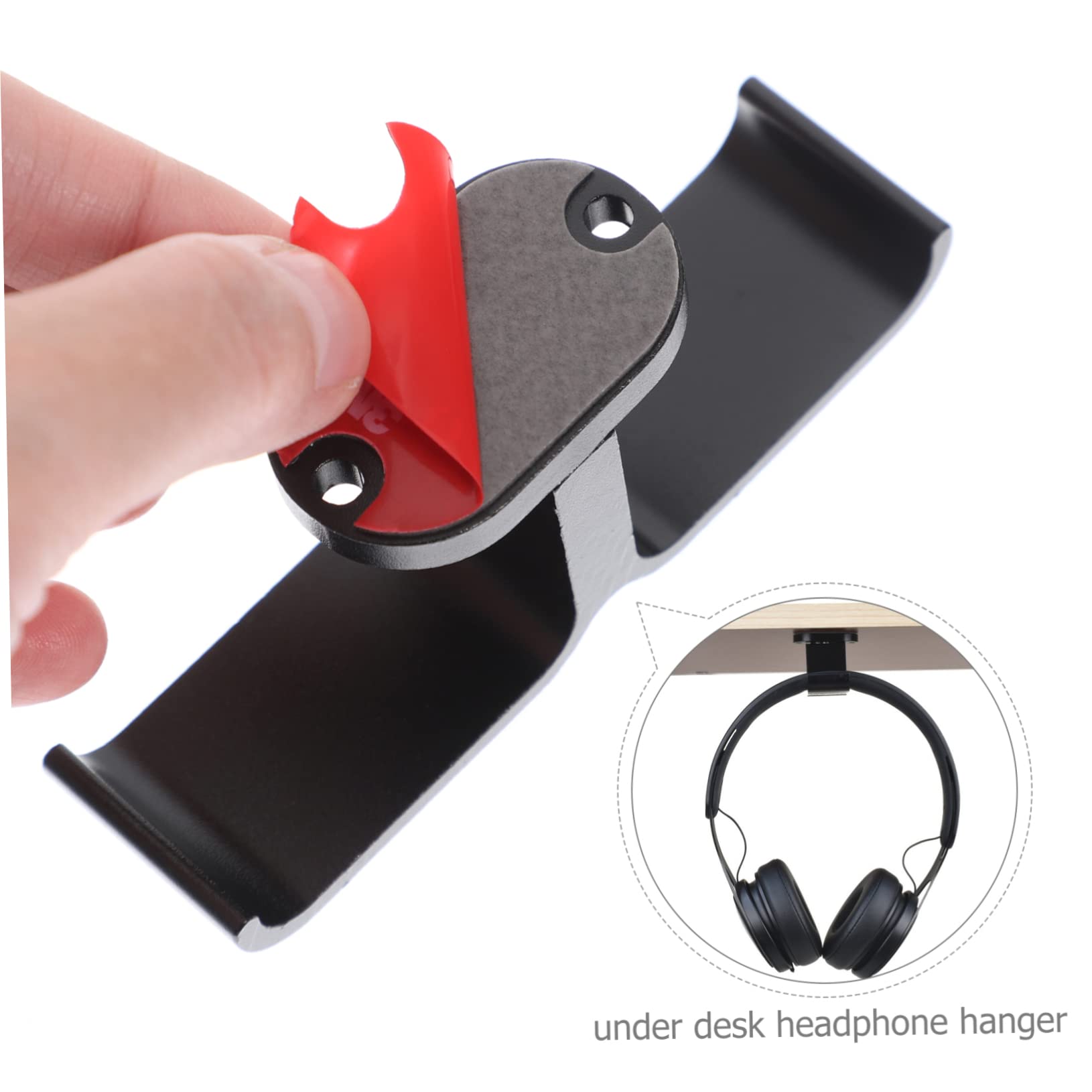 Uonlytech 2-Pack Headset Hanger - Adjustable Headphone Stand with Non-Slip Base, Desk Organizer for Gaming Headsets, Office Headsets, and VR Headsets - Perfect for Gamers, Streamers, and Home Office Setup