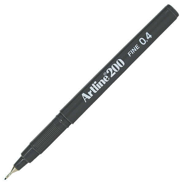 Artline 200 Fineliner Pen Set - 0.4mm Ultra Fine Tip Black Ink Markers for Drawing, Sketching & Note Taking - Perfect for Artists, Students & Office Use