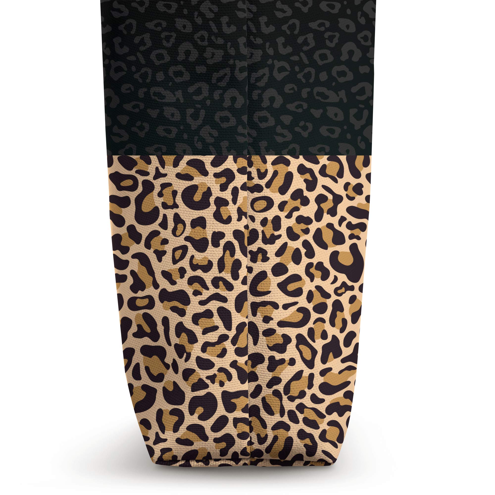Stylish Leopard Print Tote Bag for Women - Fashionable Cheetah Animal & Sunflower Design - Perfect Gift for Her - Great for Work, Shopping & Beach Outings