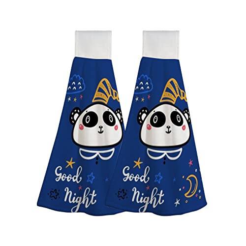 Kids Good Night Panda Bear Blue