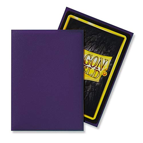 Dragon Shield Standard Size Card Sleeves - 100 Pack, Purple, Clear (63x88mm) | Perfect for MTG, Yu-Gi-Oh!, Pokemon & Collectible Card Games Protection