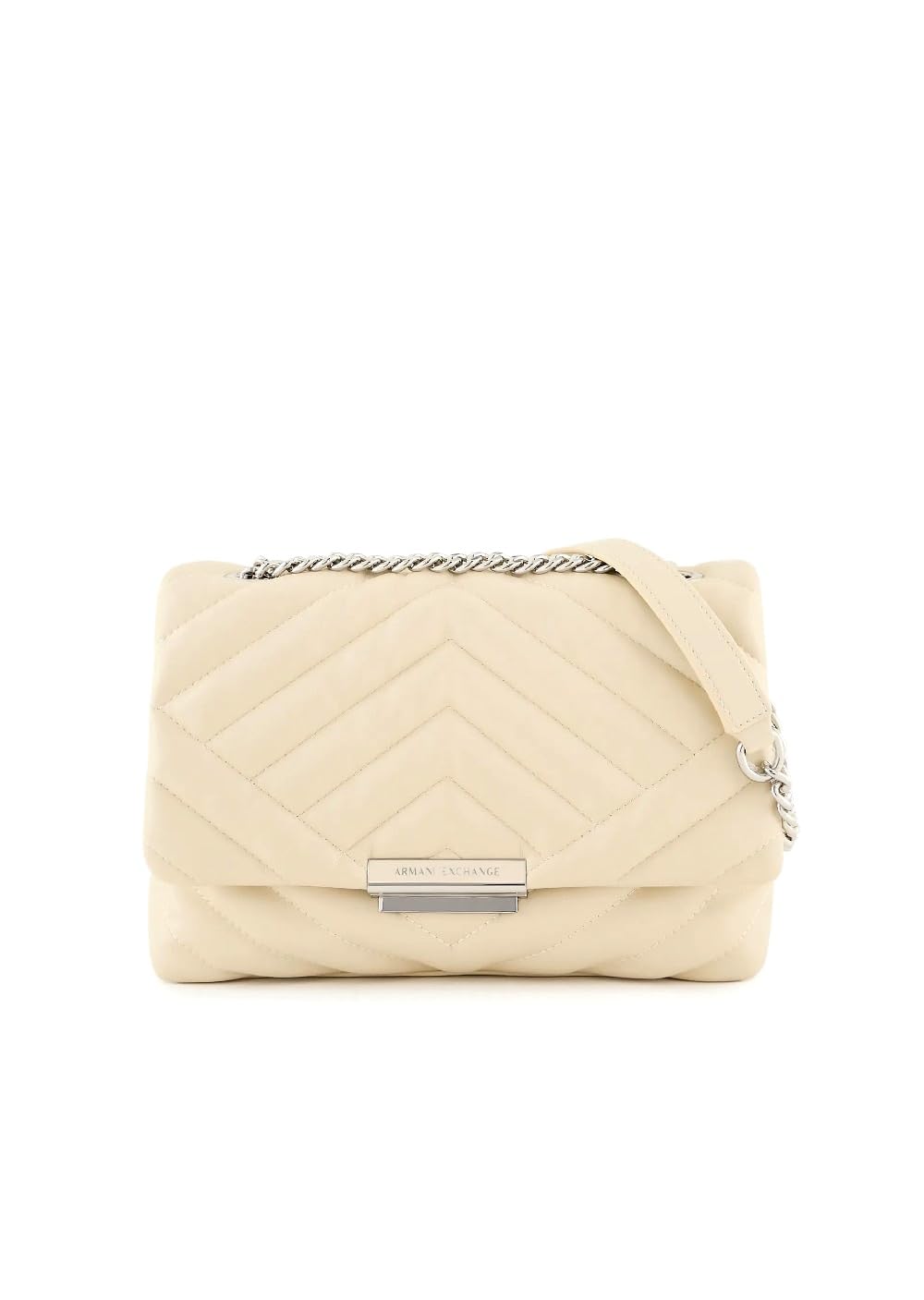 ARMANI EXCHANGE Victoria Medium Crossbody Bag for Women | Dusty Ground Leather Shoulder Purse | Fashionable Everyday Handbag for Work, Travel & Date Night