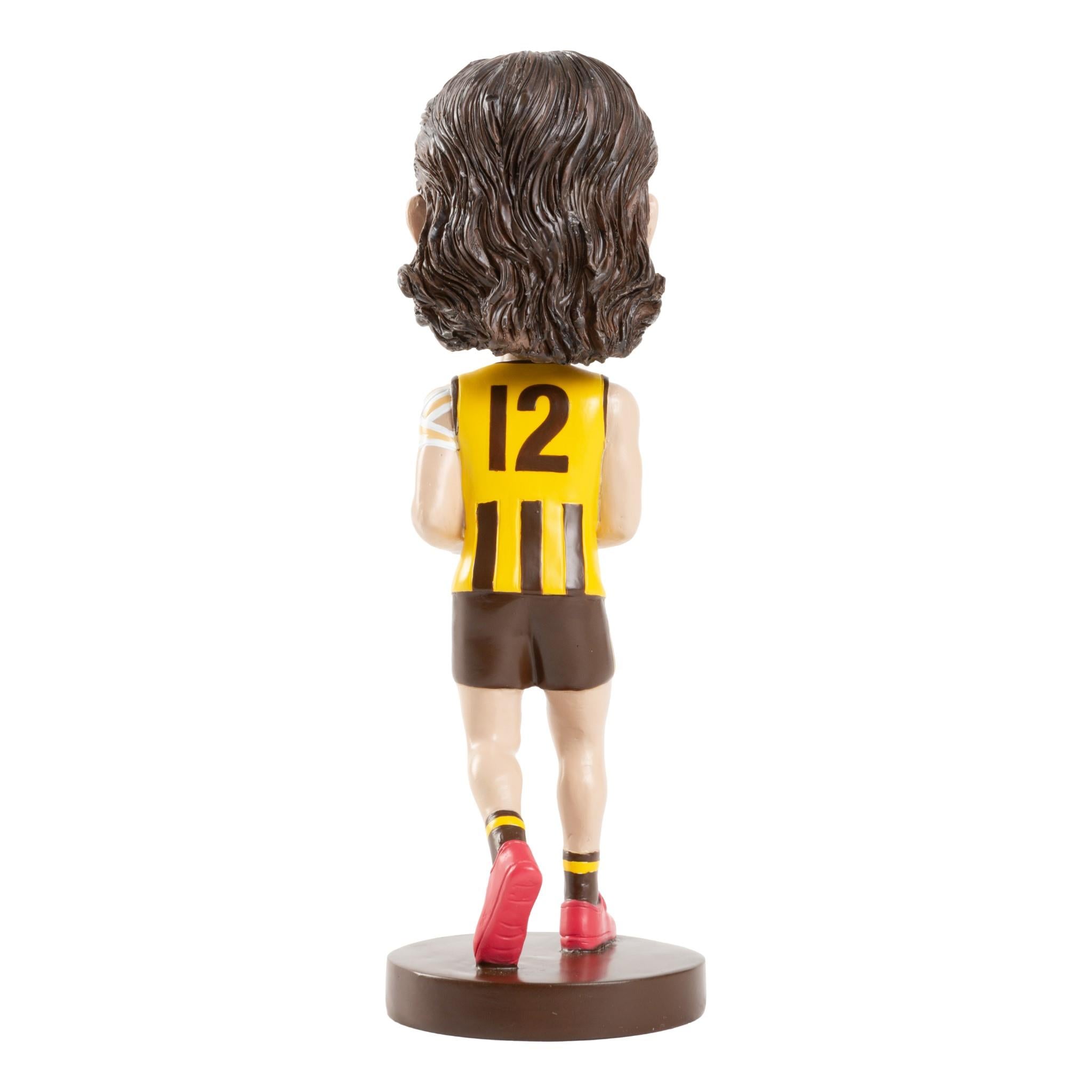 AFL Hawthorn Hawks Will Day Bobblehead - Collectible AFL Player Figurine for Fans & Sports Memorabilia Enthusiasts - Perfect for Display at Home, Office, or Game Day Parties