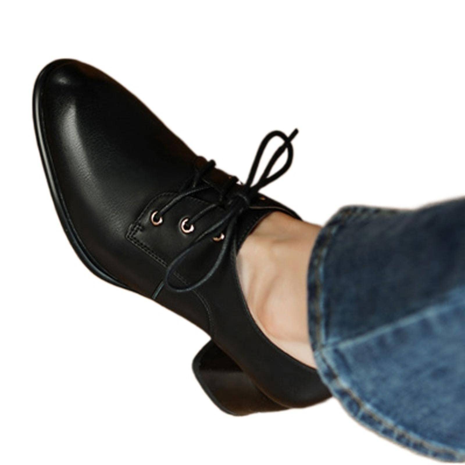 Women's Mid Heel Lace Up Casual Shoes - Elegant Spring High Heels for Office, Party & Wedding | Comfortable Dress Pumps for Women