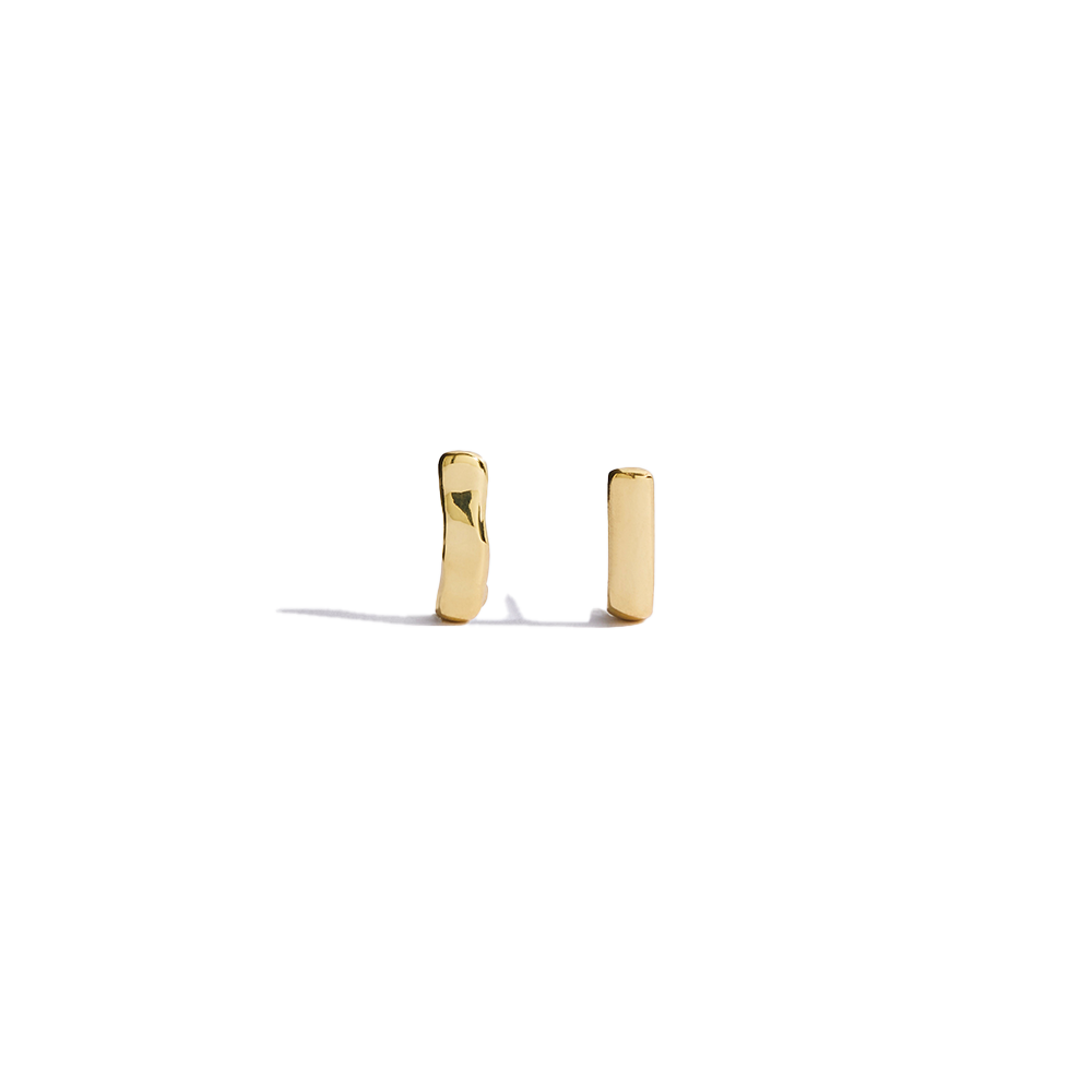 Aulenti Half Hoop Earrings for Women - 14K Gold Plated Minimalist Dainty Huggie Hoops - Perfect for Everyday Wear, Work & Special Occasions