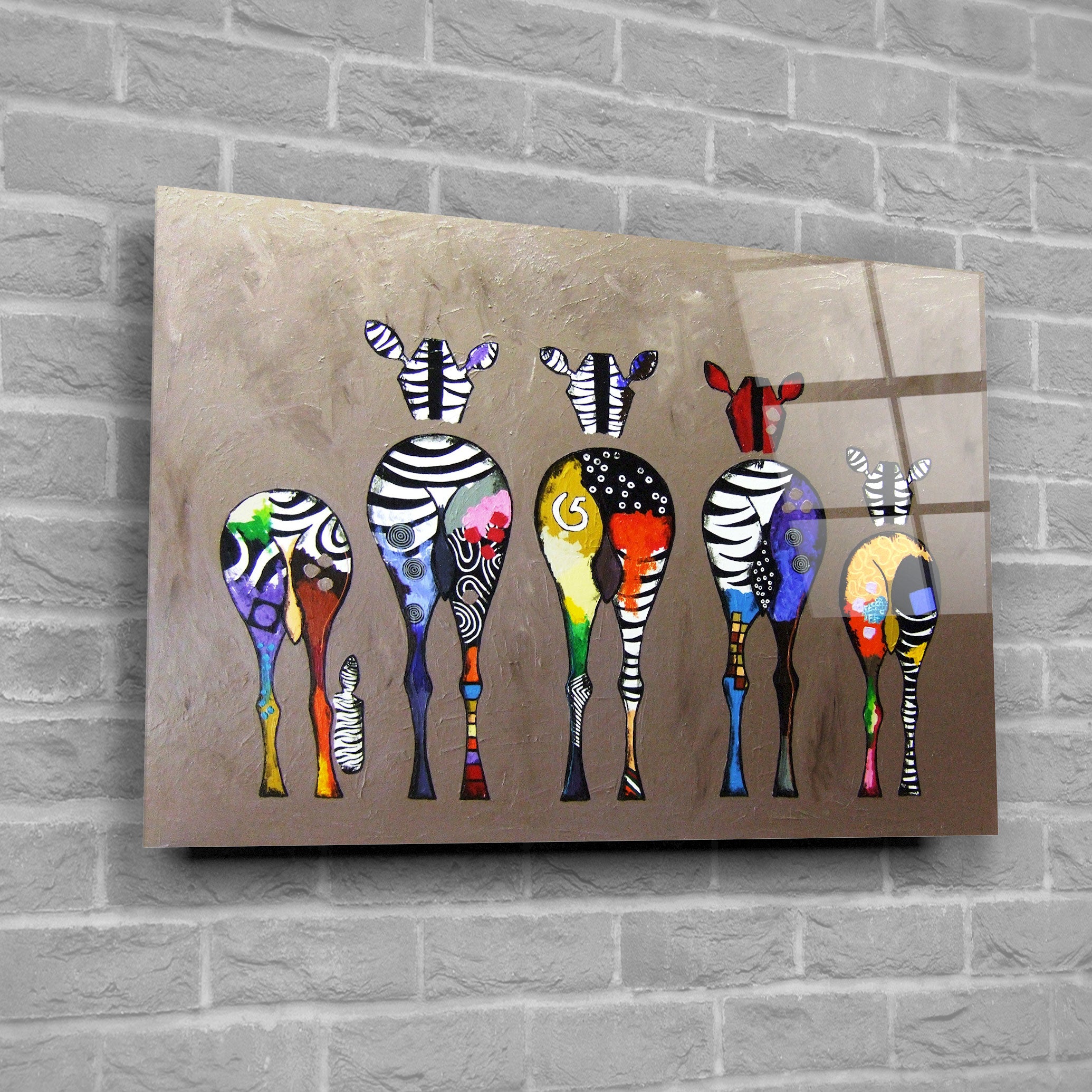 Vibrant Colorful Zebra Print T-Shirt for Women - Trendy Animal Graphic Tee for Casual Wear, Parties & Outfits