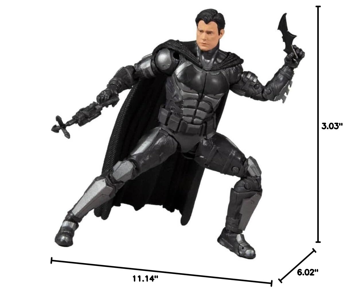 Batman Action Figure 18cm - Collectible DC Comics Superhero Toy for Kids & Adults | Perfect for Display, Gifts, and Role-Playing Games