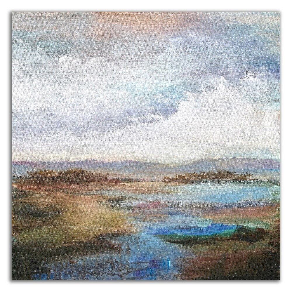 Along The Stream by Karen Hale - Stunning Canvas Wall Art Print, Ready to Hang - Perfect for Living Room, Bedroom & Office Decor